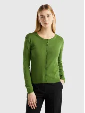 Benetton ženski pamuèni džemper na zakopèavanje 100% pamuk 