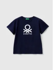 Benetton majica za dečake sa logom, 100% pamuk 