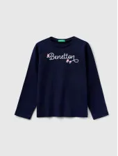 Benetton majica za devojčice sa gliter printom 