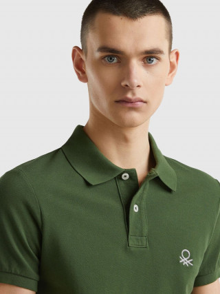 Benetton polo majica slim fit za muškarce, 100% bio pamuk 
