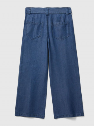 Benetton pantalone za devojčice wide fit, 100% lyocell 