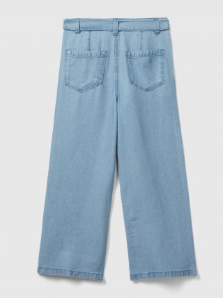 Benetton pantalone za devojčice wide fit, 100% lyocell 
