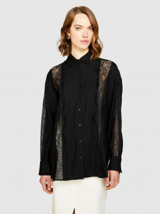 Sisley ženska košulja od svile i čipke 