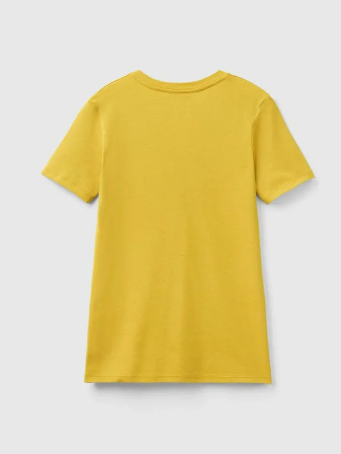 Benetton ženska majica na v izrez, 100% pamuk 