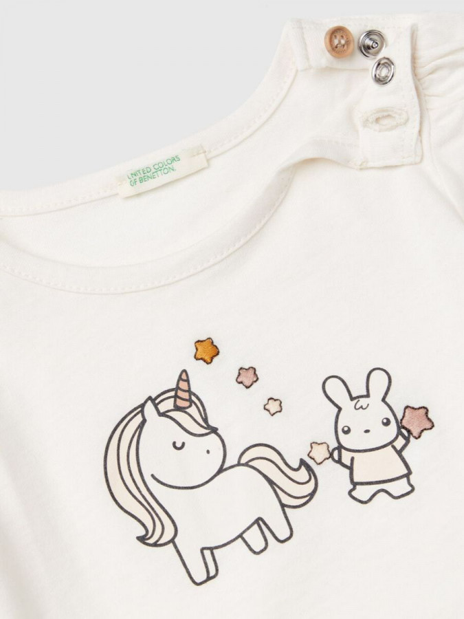 Benetton majica za bebe od bio pamuka 