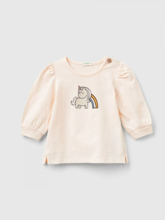 Benetton majica za bebe od bio pamuka 