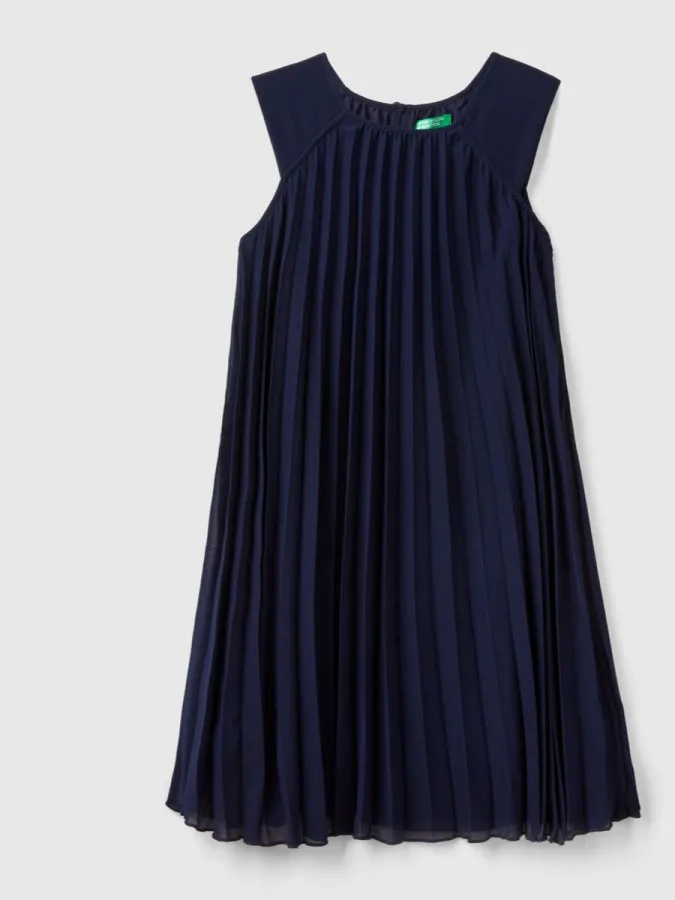 Benetton plisirana haljina sa kaišem za devojèice 