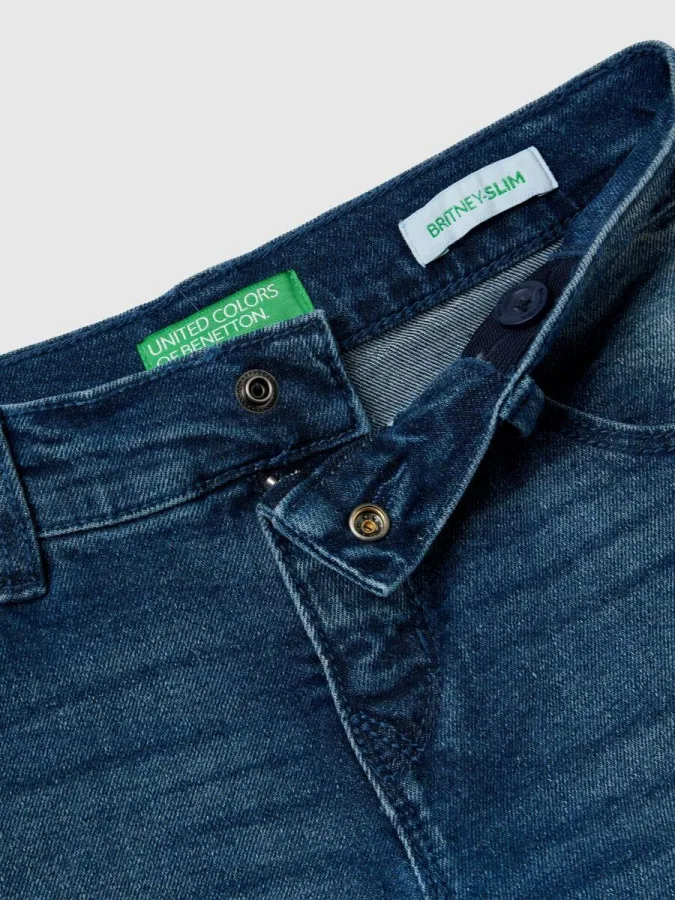 Benetton džins za devojčice slim fit eco recycle 