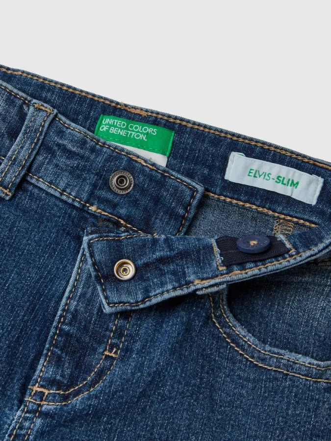 Benetton džins za deèake slim fit eco recycle 