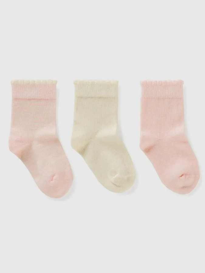 Benetton čarape za bebe, 3 para 