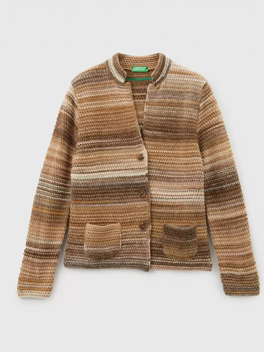 Benetton pleteni sako džemper 