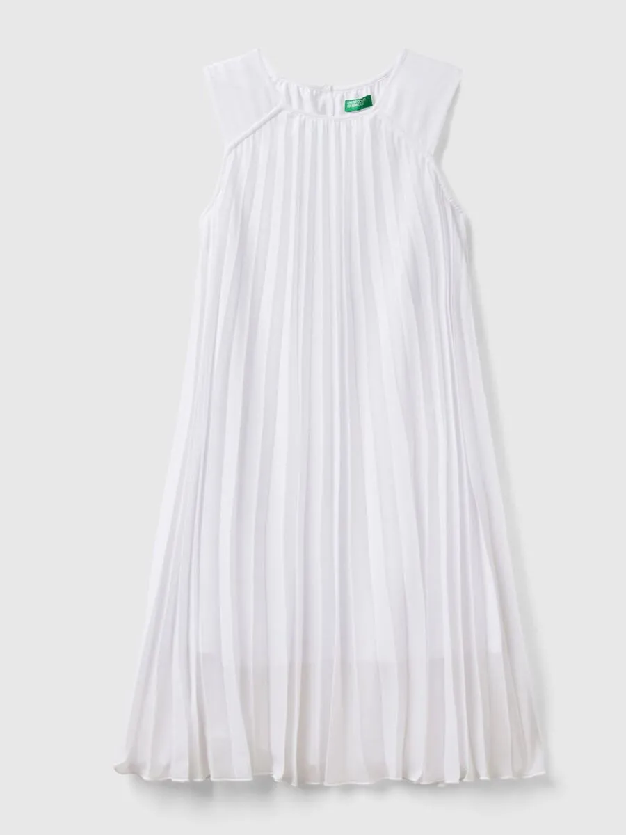 Benetton plisirana haljina sa kaišem za devojèice 