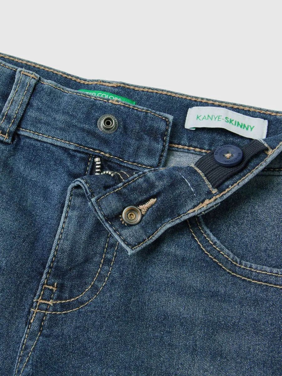 Benetton džins za deèake skinny fit vintage efekat 