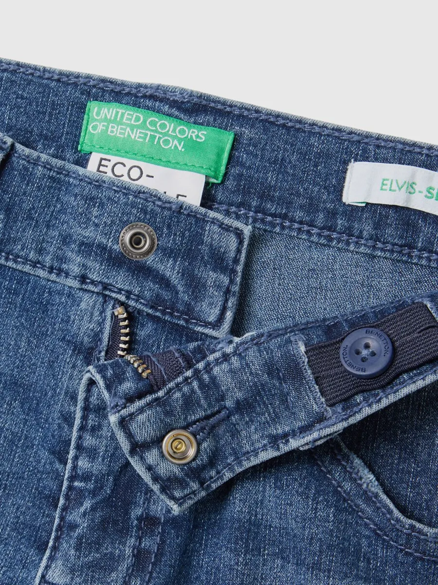 Benetton džins za deèake slim fit eco recycle 